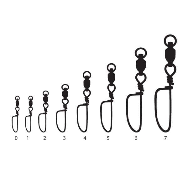 Maguro Ball Bearing Swivel with Coastlock Snap Teflon Coated - Gambar 2